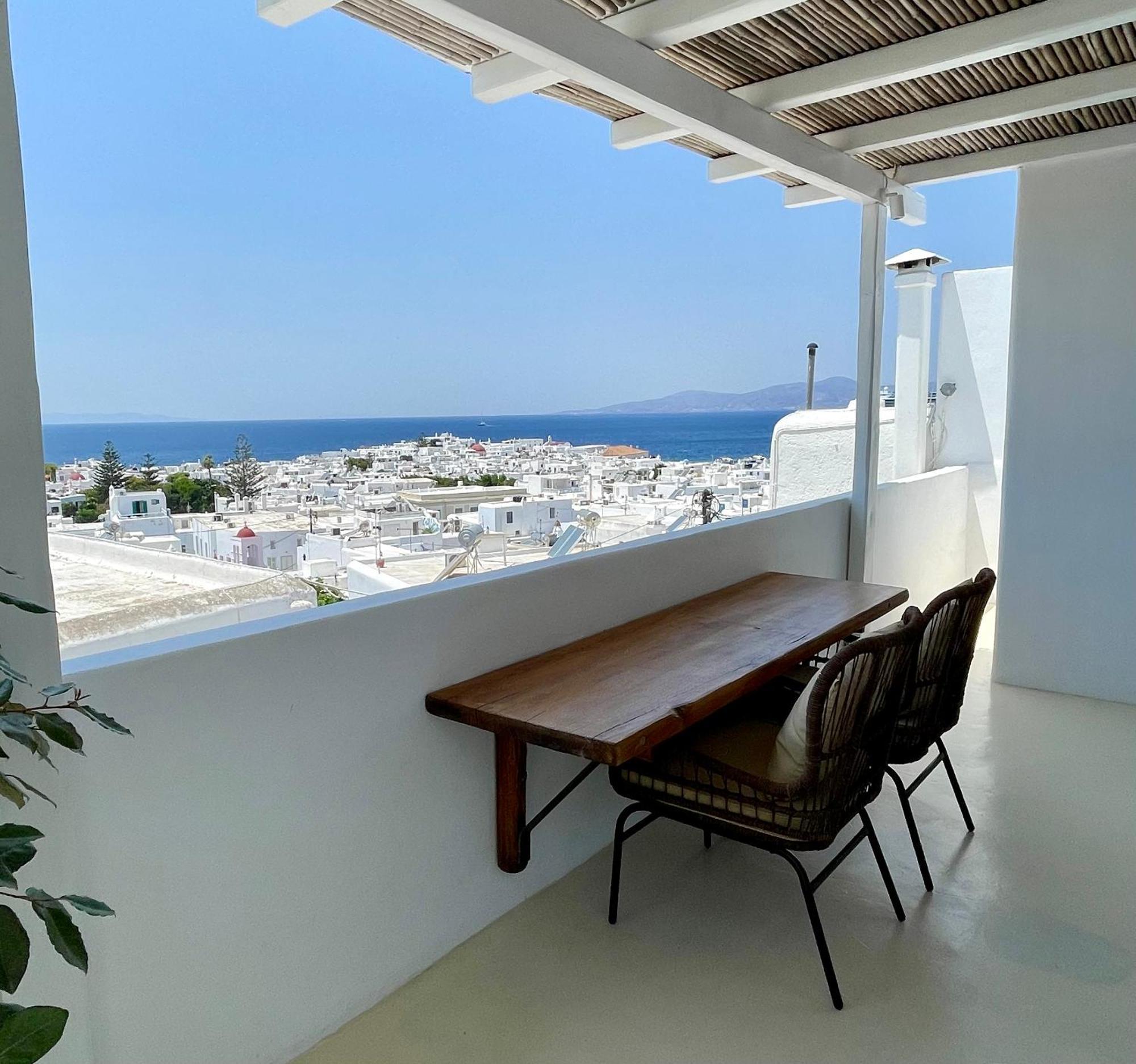 Mykonian Starling - Town N' Sunset View Apartment Mykonos Town エクステリア 写真