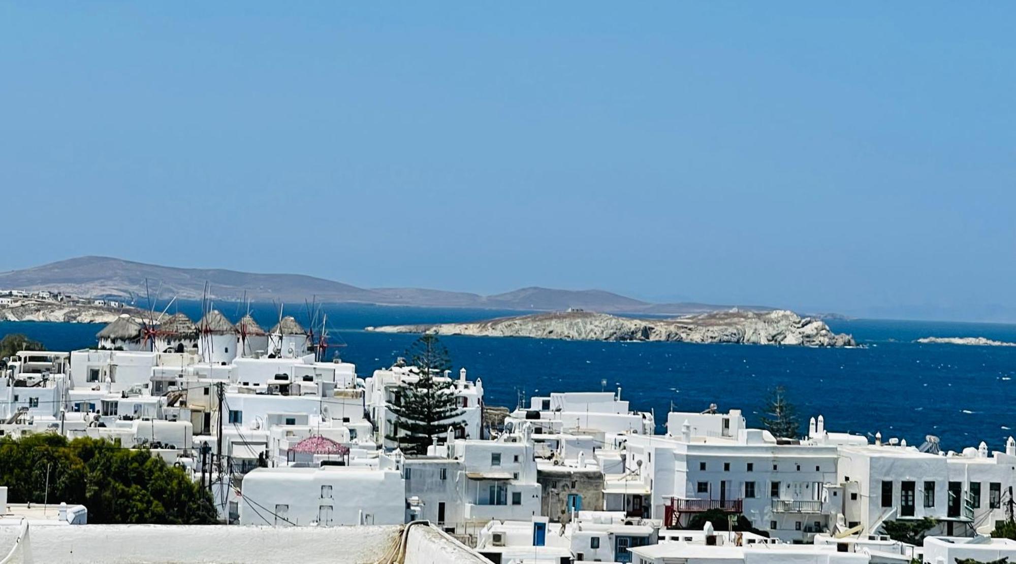 Mykonian Starling - Town N' Sunset View Apartment Mykonos Town エクステリア 写真