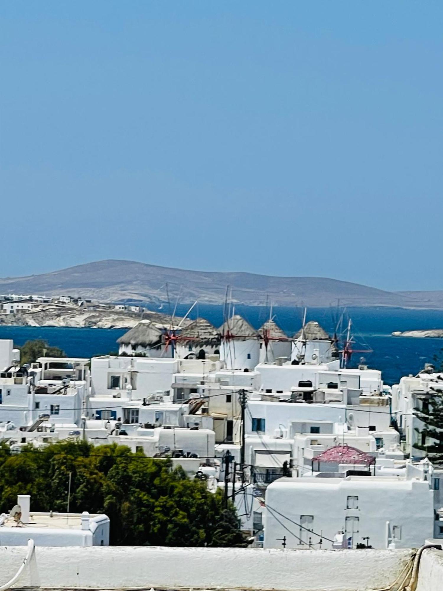 Mykonian Starling - Town N' Sunset View Apartment Mykonos Town エクステリア 写真